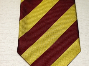 11th Hussars (Prince Albert's Own) silk striped tie - Click Image to Close